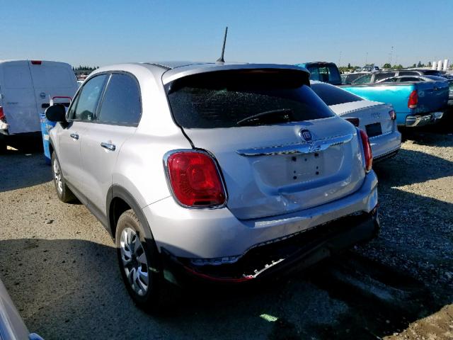 ZFBCFXAB9HP626561 - 2017 FIAT 500X POP SILVER photo 3