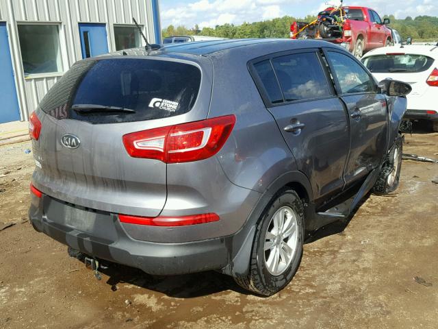 KNDPB3A20B7078945 - 2011 KIA SPORTAGE L GRAY photo 4