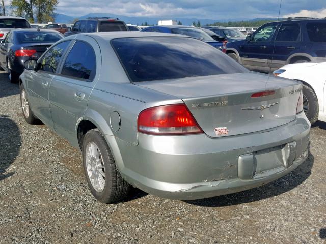 1C3EL56R94N304117 - 2004 CHRYSLER SEBRING LX SILVER photo 3