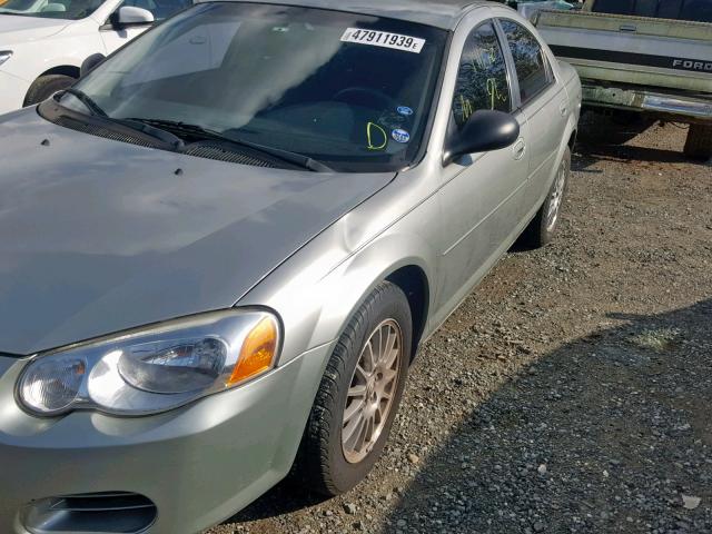 1C3EL56R94N304117 - 2004 CHRYSLER SEBRING LX SILVER photo 9