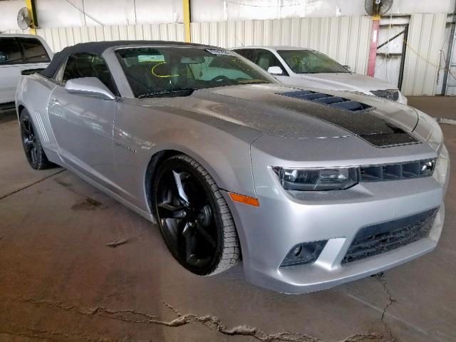 2G1FK3DJ6E9283597 - 2014 CHEVROLET CAMARO 2SS SILVER photo 1