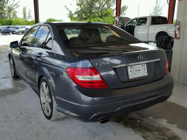 WDDGF4HB4EA963212 - 2014 MERCEDES-BENZ C 250 CHARCOAL photo 3