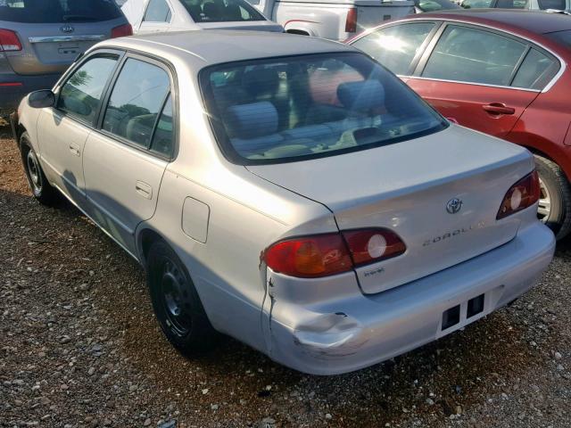 1NXBR12E91Z555824 - 2001 TOYOTA COROLLA CE SILVER photo 3