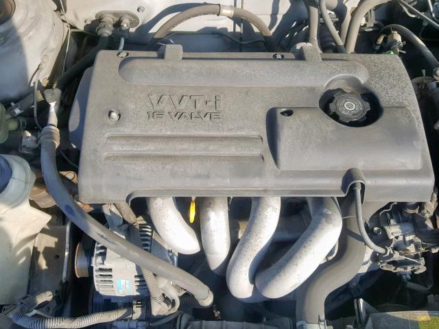 1NXBR12E91Z555824 - 2001 TOYOTA COROLLA CE SILVER photo 7