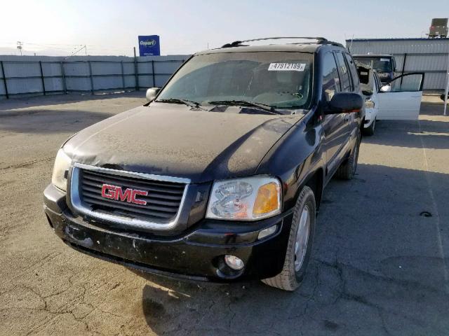 1GKDS13SX22354604 - 2002 GMC ENVOY BLACK photo 2