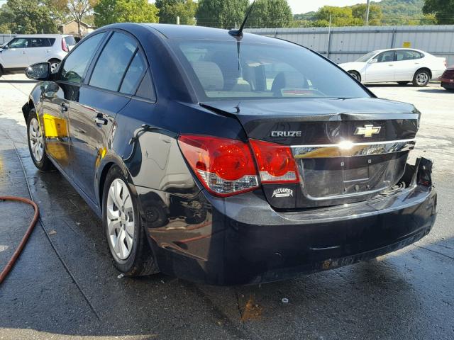 1G1PA5SH0E7432428 - 2014 CHEVROLET CRUZE LS BLACK photo 3