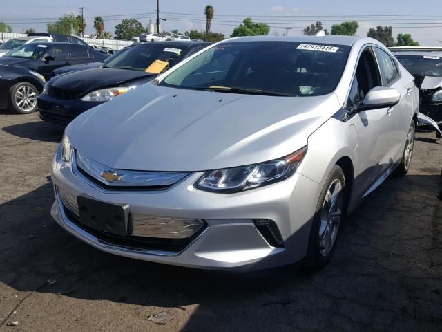 1G1RC6S53HU211605 - 2017 CHEVROLET VOLT LT SILVER photo 2