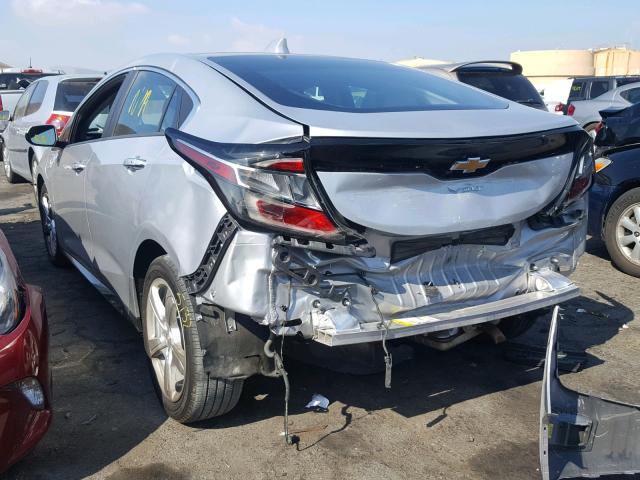 1G1RC6S53HU211605 - 2017 CHEVROLET VOLT LT SILVER photo 3