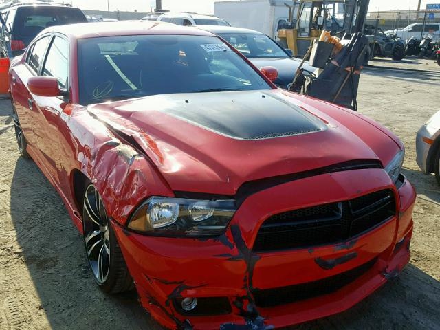 2C3CDXGJ4EH238708 - 2014 DODGE CHARGER SU RED photo 1