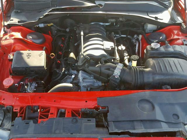 2C3CDXGJ4EH238708 - 2014 DODGE CHARGER SU RED photo 7