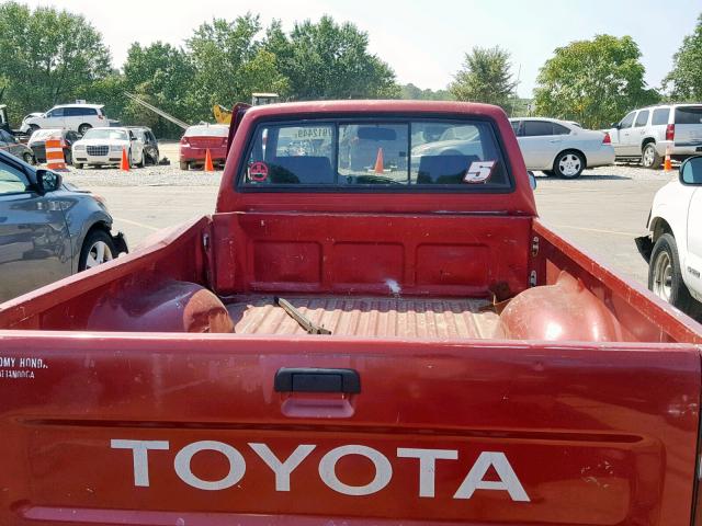 4TARN81A1NZ027432 - 1992 TOYOTA PICKUP 1/2 RED photo 6