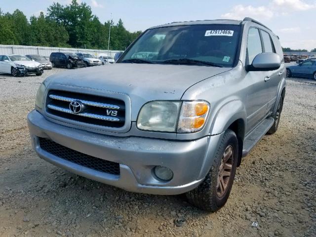 5TDZT38A13S174786 - 2003 TOYOTA SEQUOIA LI GRAY photo 2