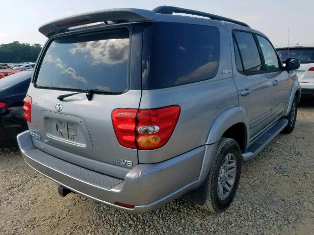 5TDZT38A13S174786 - 2003 TOYOTA SEQUOIA LI GRAY photo 4