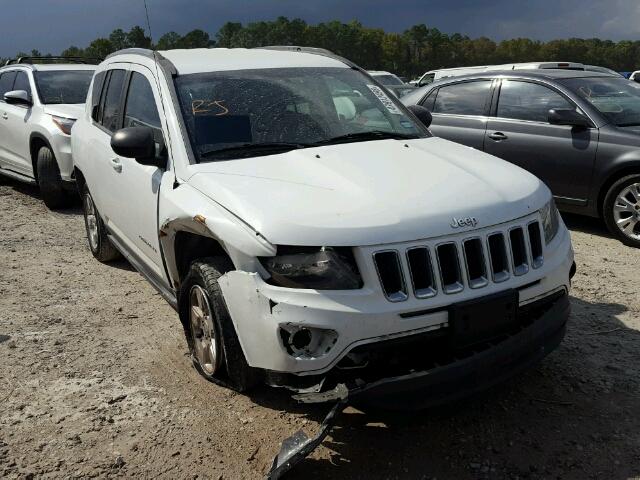 1C4NJCBAXED742822 - 2014 JEEP COMPASS SP WHITE photo 1