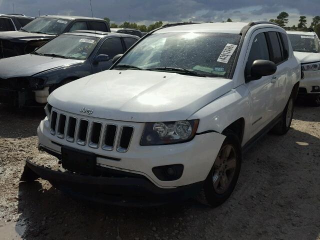 1C4NJCBAXED742822 - 2014 JEEP COMPASS SP WHITE photo 2