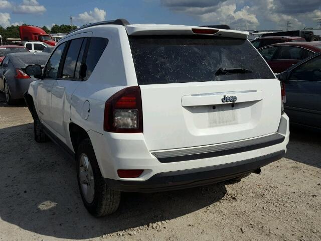 1C4NJCBAXED742822 - 2014 JEEP COMPASS SP WHITE photo 3