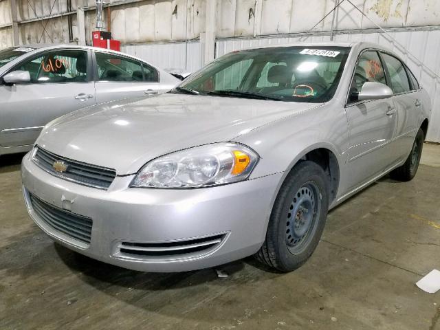 2G1WB55K279166119 - 2007 CHEVROLET IMPALA LS SILVER photo 2