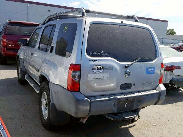 5N1ED28T84C638100 - 2004 NISSAN XTERRA XE SILVER photo 3