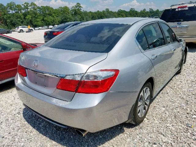 1HGCR2F31EA249474 - 2014 HONDA ACCORD LX SILVER photo 4