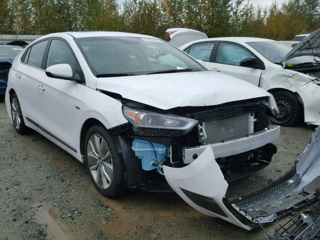 KMHC85LC5JU064114 - 2018 HYUNDAI IONIQ LIMI WHITE photo 1