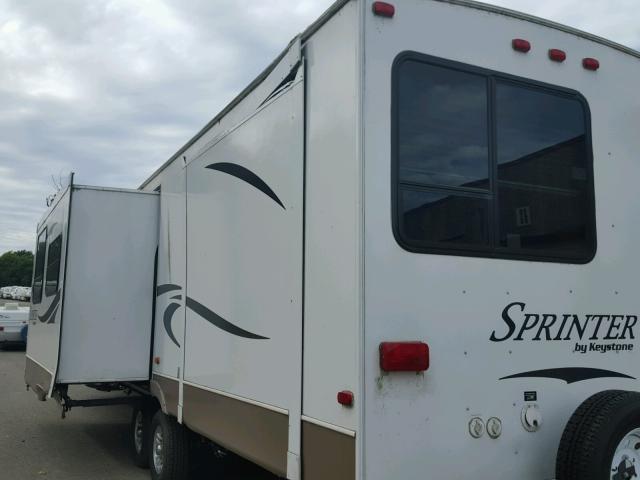 4YDT3232XB1533609 - 2011 KEYSTONE SPRINTER WHITE photo 7