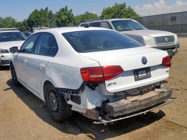 3VWLA7AJ4FM306115 - 2015 VOLKSWAGEN JETTA TDI WHITE photo 3