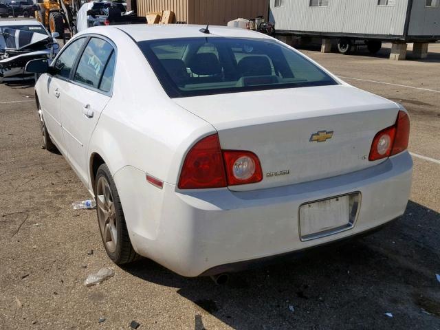 1G1ZH57B594256606 - 2009 CHEVROLET MALIBU 1LT WHITE photo 3