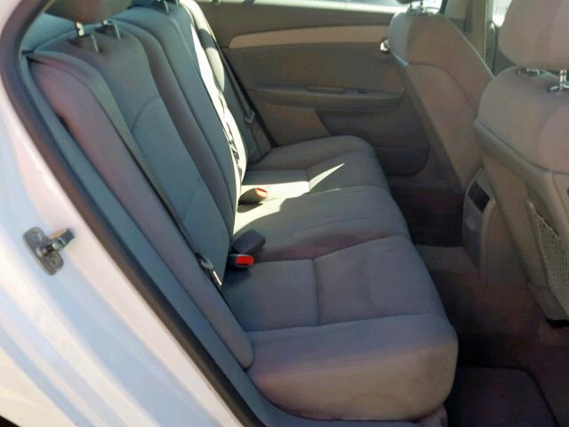 1G1ZH57B594256606 - 2009 CHEVROLET MALIBU 1LT WHITE photo 6