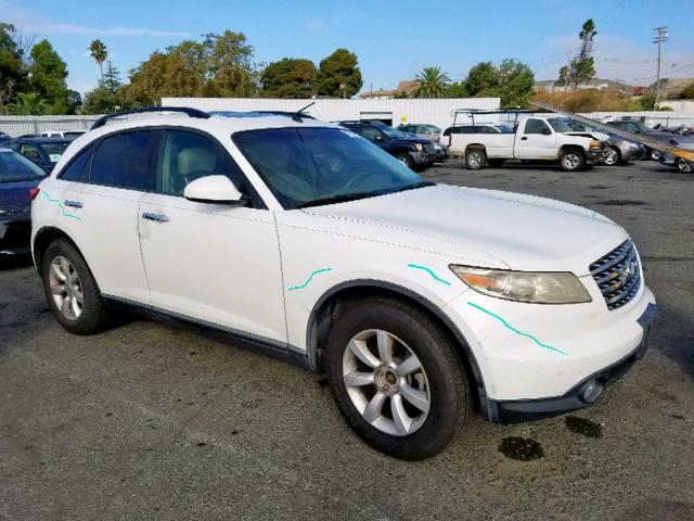 JNRAS08W84X211189 - 2004 INFINITI FX35 WHITE photo 1