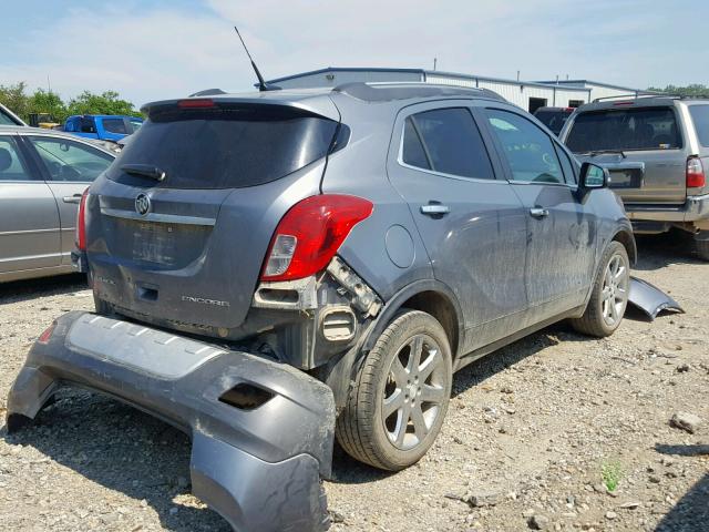 KL4CJCSBXEB757827 - 2014 BUICK ENCORE BLUE photo 4