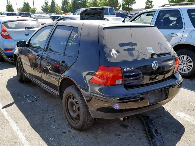 9BWFK61J034079848 - 2003 VOLKSWAGEN GOLF GL BLACK photo 3