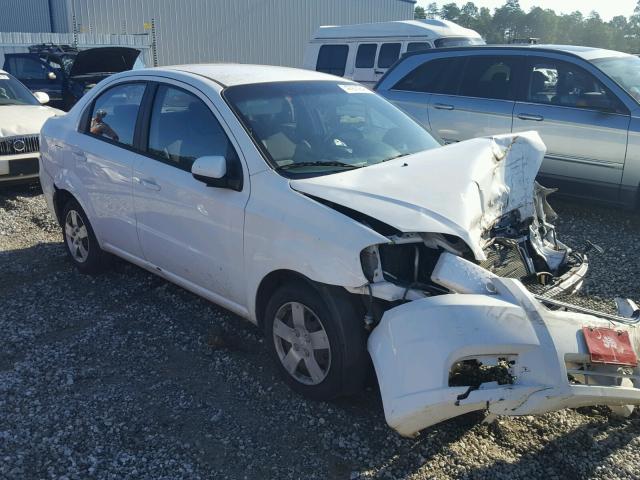 KL1TD5DE8AB113261 - 2010 CHEVROLET AVEO LS WHITE photo 1