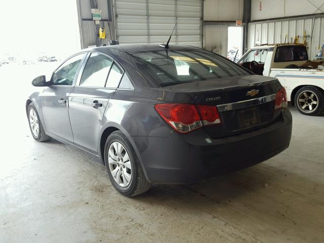 1G1PA5SHXE7271117 - 2014 CHEVROLET CRUZE LS GRAY photo 3