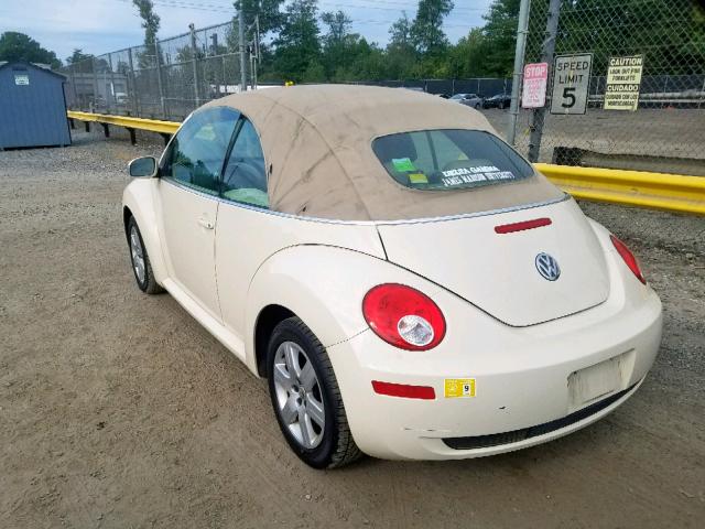 3VWRF31Y97M423871 - 2007 VOLKSWAGEN NEW BEETLE Bej foto 3