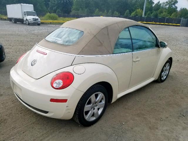 3VWRF31Y97M423871 - 2007 VOLKSWAGEN NEW BEETLE Bej foto 4