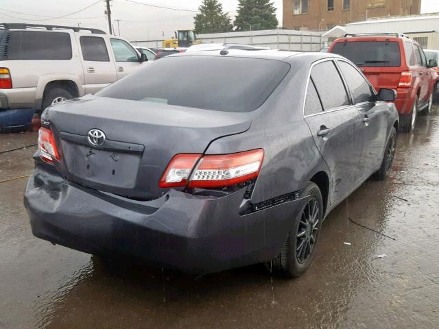 4T1BF3EK7BU214073 - 2011 TOYOTA CAMRY BASE GRAY photo 4