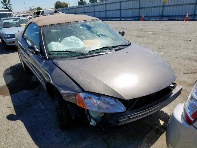 1C3EL55U31N602728 - 2001 CHRYSLER SEBRING LX BEIGE photo 1