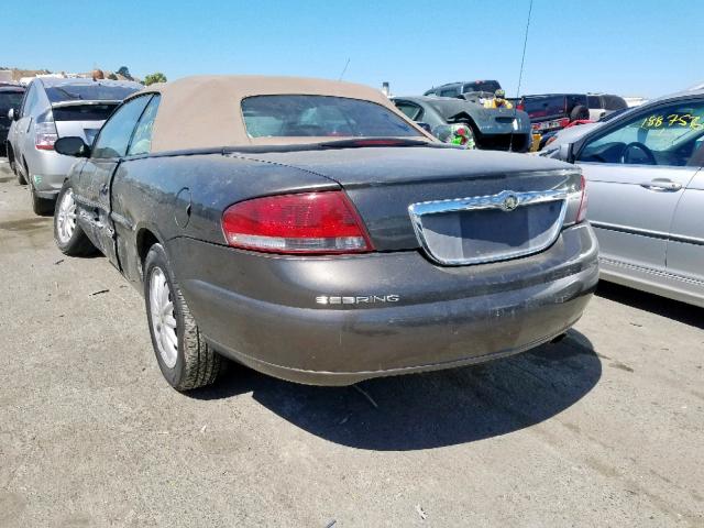 1C3EL55U31N602728 - 2001 CHRYSLER SEBRING LX BEIGE photo 3