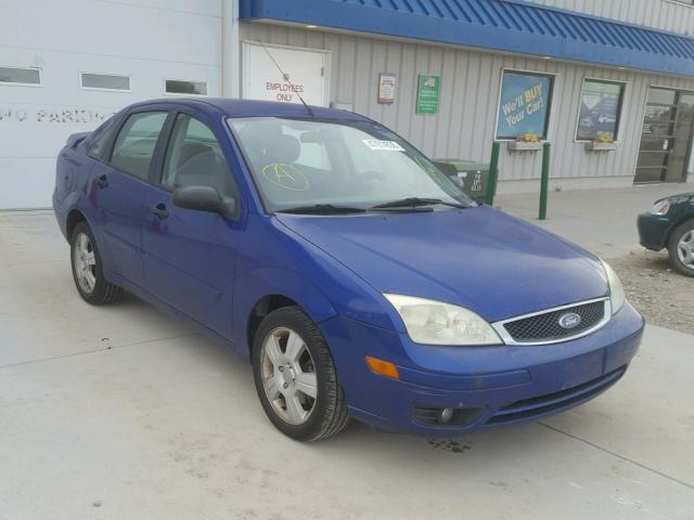 1FAFP34N45W318226 - 2005 FORD FOCUS ZX4 BLUE photo 1