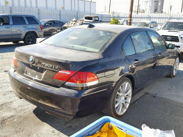 WBAHN03556DD98612 - 2006 BMW 760 LI BLACK photo 4