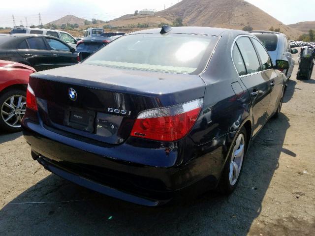 WBANE53576CK83738 - 2006 BMW 525 I BLUE photo 4