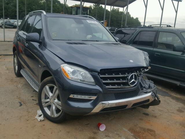 4JGDA5HB2CA024747 - 2012 MERCEDES-BENZ ML 350 4MA GRAY photo 1