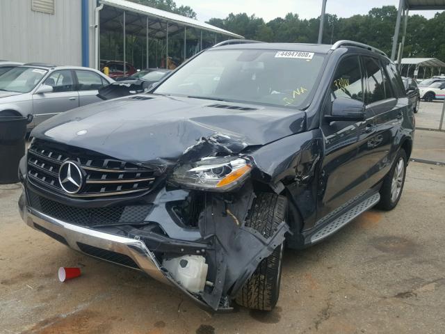 4JGDA5HB2CA024747 - 2012 MERCEDES-BENZ ML 350 4MA GRAY photo 2