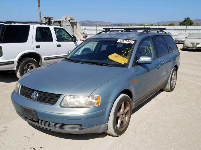 WVWNA63B0XE010060 - 1999 VOLKSWAGEN PASSAT GLS GREEN photo 2