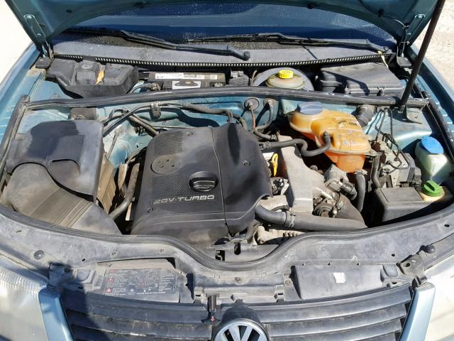 WVWNA63B0XE010060 - 1999 VOLKSWAGEN PASSAT GLS GREEN photo 7