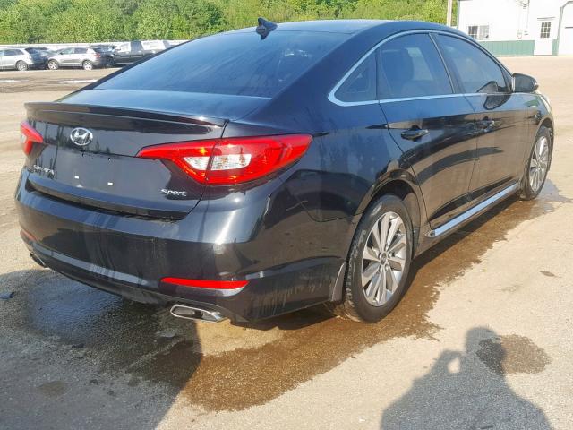 5NPE34AF1FH254268 - 2015 HYUNDAI SONATA SPO BLACK photo 4