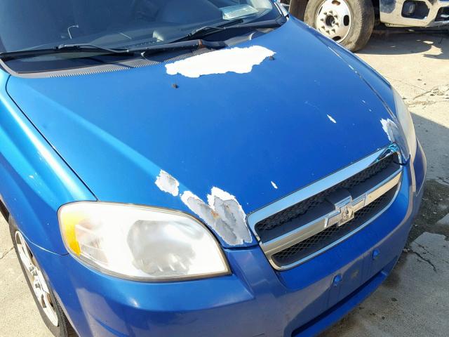 KL1TD56628B187808 - 2008 CHEVROLET AVEO BASE ლურჯი ფოტო 9
