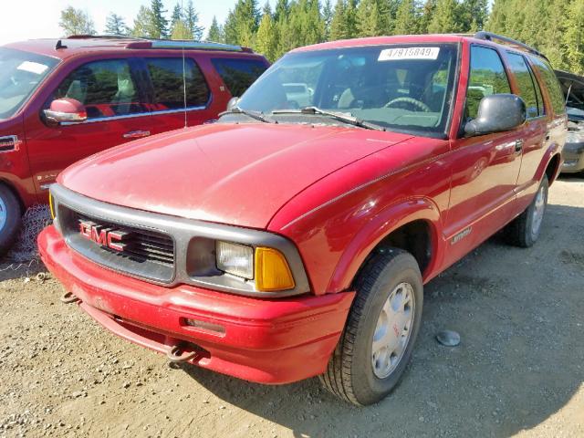 1GKDT13W7V2524633 - 1997 GMC JIMMY RED photo 2