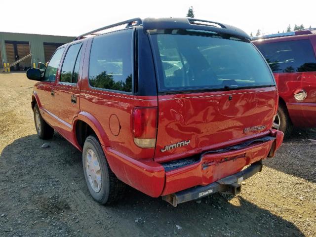 1GKDT13W7V2524633 - 1997 GMC JIMMY RED photo 3