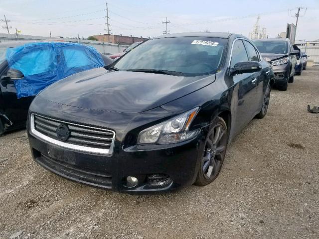 1N4AA5AP5EC465444 - 2014 NISSAN MAXIMA S BLACK photo 2